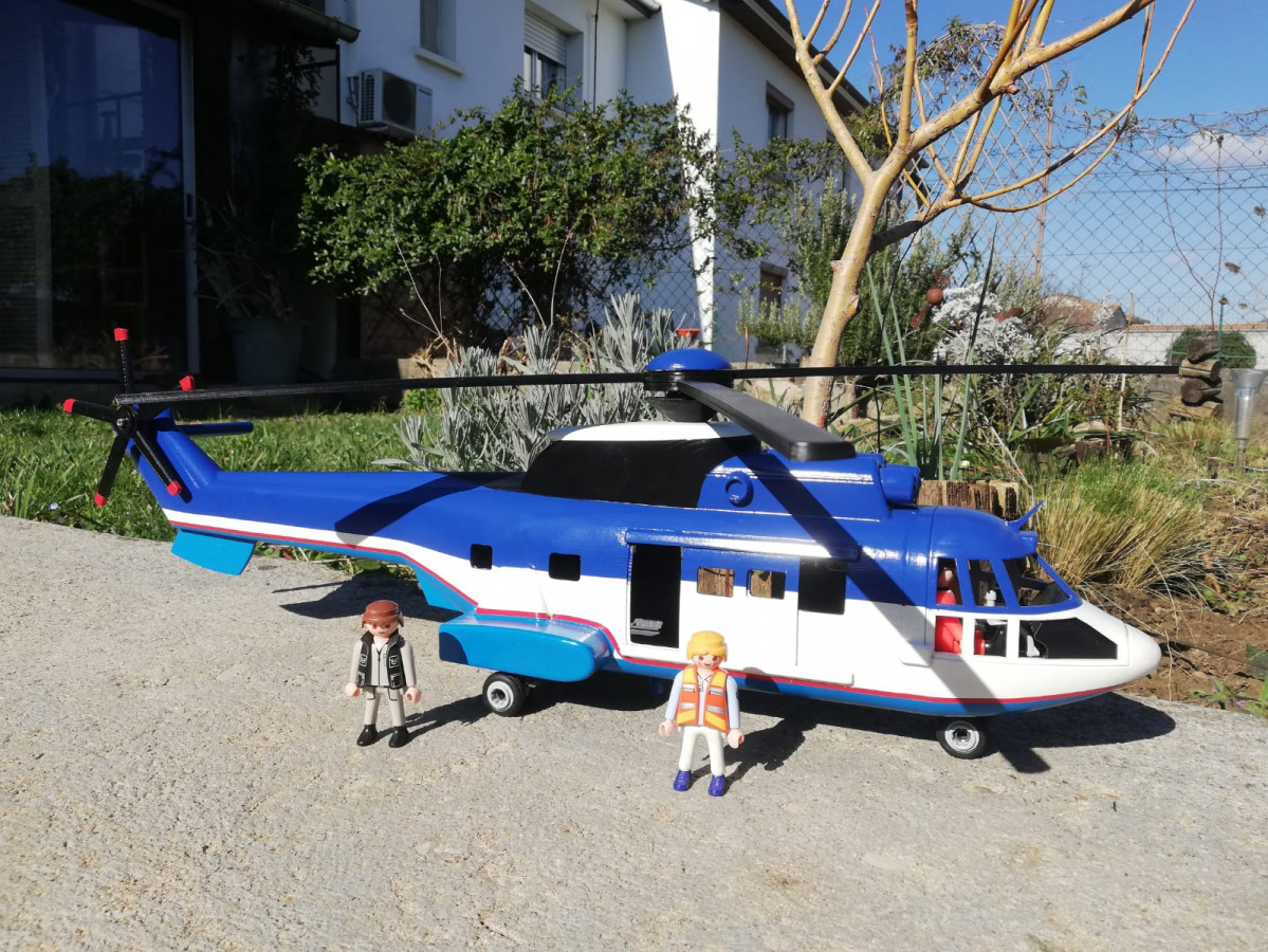 hélicoptère puma playmobil